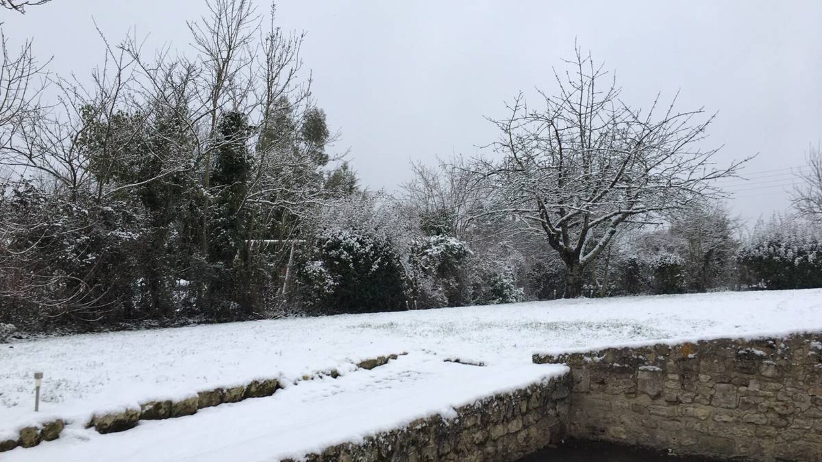 Gite de Vendée, gite de la Gravée sous la neige, gite de la Gravée