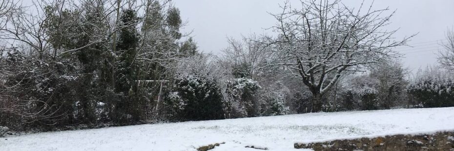 Gite de Vendée, gite de la Gravée sous la neige, gite de la Gravée