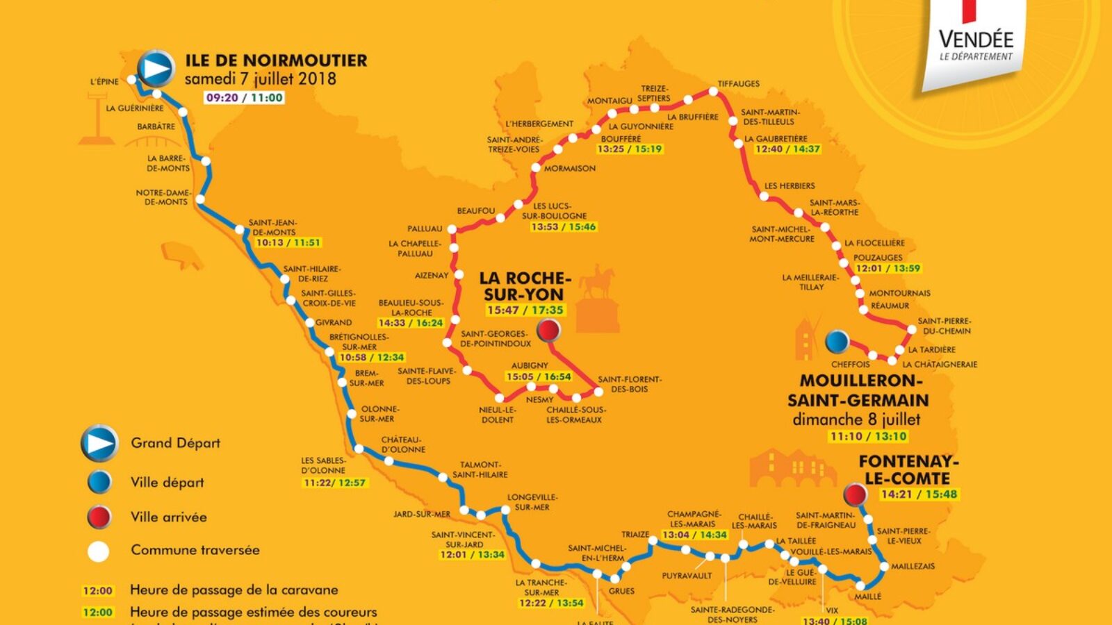 Tour de France à 5 minutes du gite de la Gravée Vendée