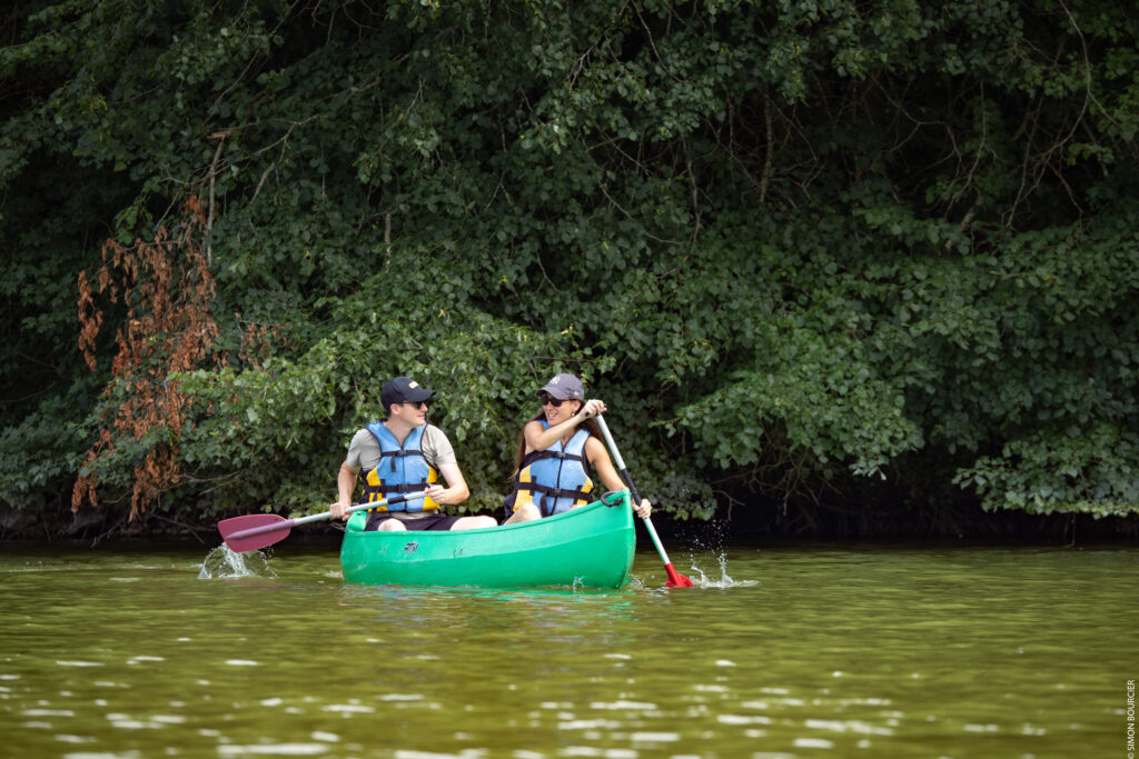 Canoë sur le lace de Mervent 